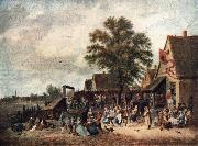 TENIERS, David the Younger The Village Feast gh oil painting reproduction